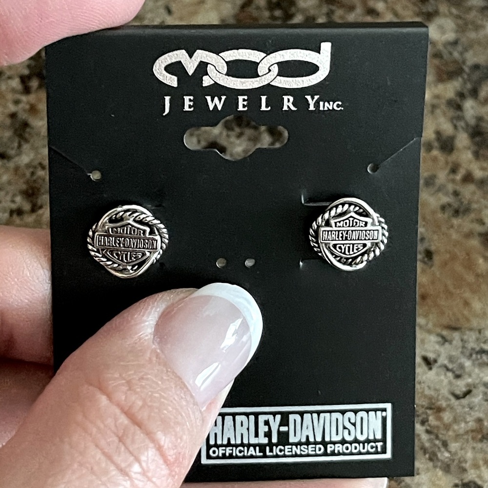 Harley Davison stud earrings
